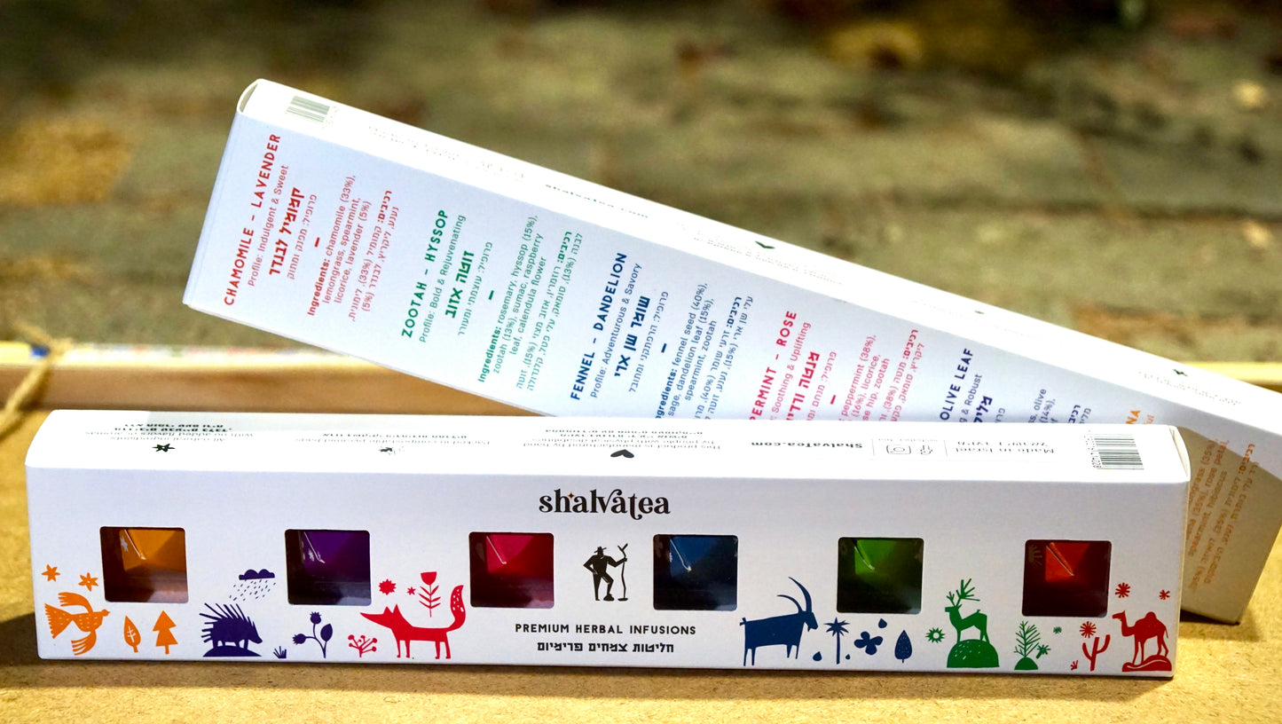 ShalvaTea 6-Pyramid Gift Box Set (2 or 5 pack)