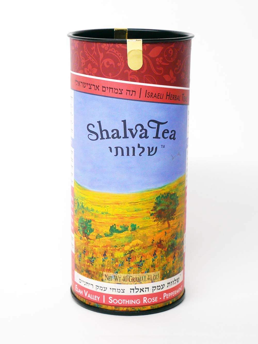 Soothing Rose-Peppermint | Elah Valley Blend (20 Teabags) - ShalvaTea Kosher Israeli Herbal Teas